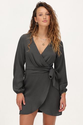 Robe portefeuille foncé avec ceinture | - My jewellery - Modalova