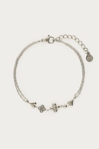 Bracelet double avec cinq charms minimalistes | - My jewellery - Modalova