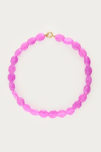 Collier fuchsia avec petites perles fantaisie | - My jewellery - Modalova
