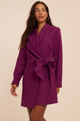 Robe blazer violette avec nœud | - My jewellery - Modalova