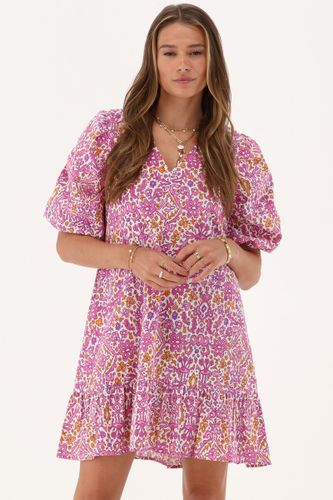 Robe avec manches bouffantes et imprimé bohème | - My jewellery - Modalova