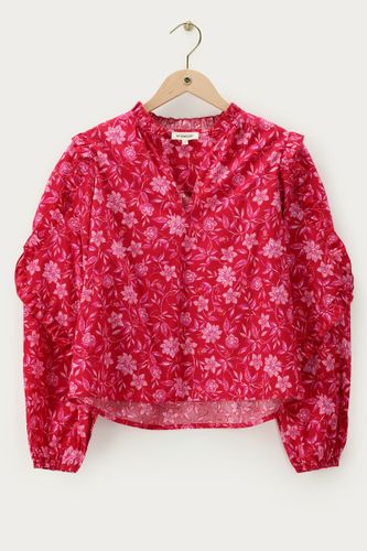 Chemise rougeà volants | - My jewellery - Modalova