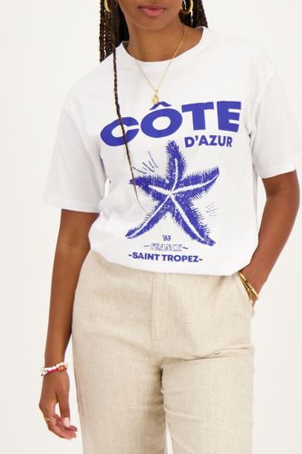 T-shirt avec"Cote d'azur"bleu | - My jewellery - Modalova