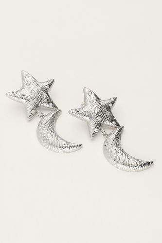 Boucles d'oreilles Starry avec lune etétoile | - My jewellery - Modalova