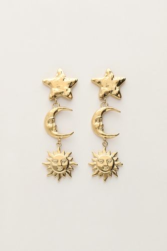 Boucles d'oreilles pendantes Starry avecétoile et soleil | - My jewellery - Modalova