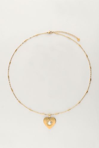 Collier avec un grand cœur et une perle fantaisie | - My jewellery - Modalova