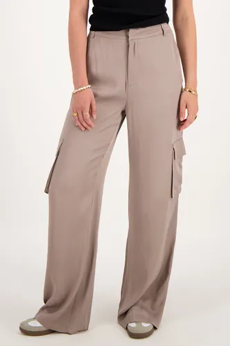 Pantalon cargo ample à effet satin | - My jewellery - Modalova