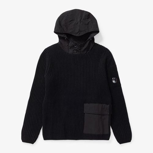 Lambswool Mixed Hooded Knit - C.P. Company - Modalova