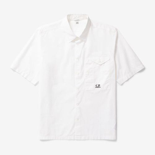 Popeline Short Sleeved Shirt - C.P. Company - Modalova