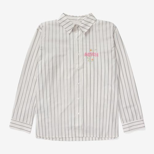 Nafnuf Logo Cotton Striped Shirt - Adish - Modalova