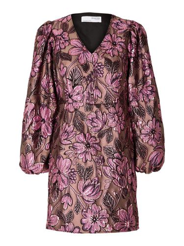Jacquard Floral Mini-robe - Selected - Modalova