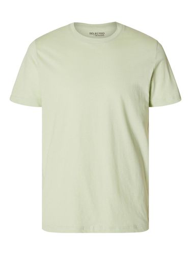 Col Ras Du Cou En Coton T-shirt - Selected - Modalova