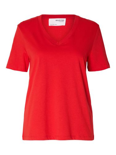 Classique V-neck T-shirt - Selected - Modalova