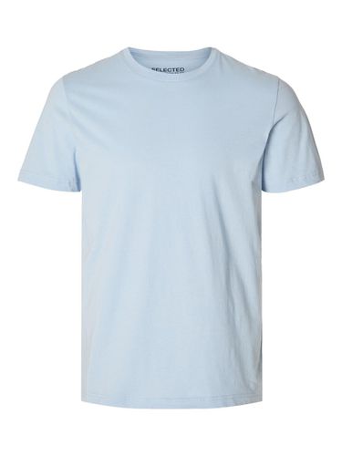 Col Ras Du Cou En Coton T-shirt - Selected - Modalova