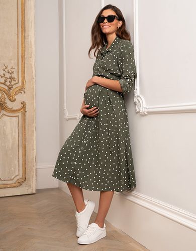 Polka Dot Maternity & Nursing Shirt Dress | - Seraphine - Modalova