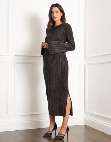 Metallic Thread Knit Maternity Dress | - Seraphine - Modalova