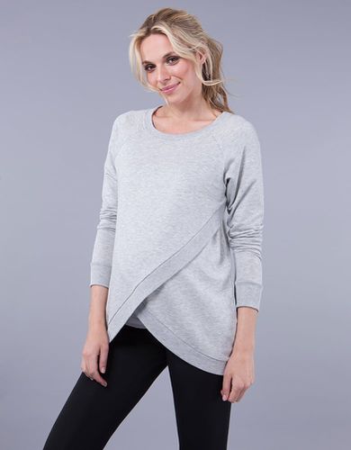 Sweat grossesse et allaitement croisé en mélange de coton - | - Seraphine - Modalova