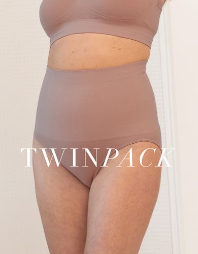 Post Maternity Briefs Cappuccino Twin Pack | - Seraphine - Modalova