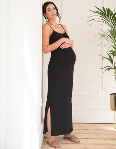 Ribbed Jersey Cami Maxi Maternity Dress | - Seraphine - Modalova