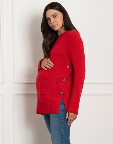 Crew Neck Maternity & Nursing Knit Jumper | - Seraphine - Modalova