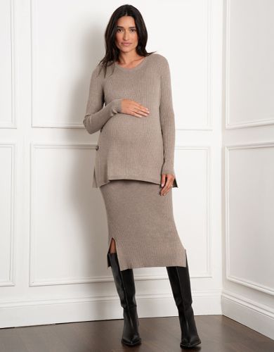 Rib Knit Maternity Co-ord Skirt | - Seraphine - Modalova