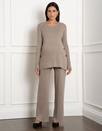 Rib Knit Co-ord Maternity Trouser | - Seraphine - Modalova