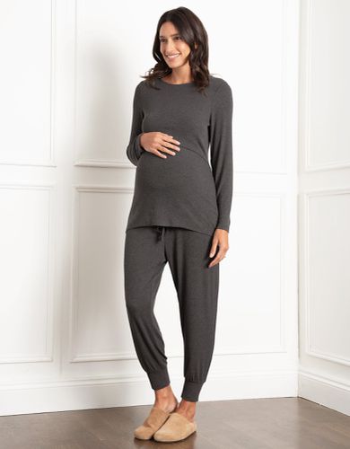 Long Sleeve Ribbed Maternity & Nursing Pyjama Set | - Seraphine - Modalova