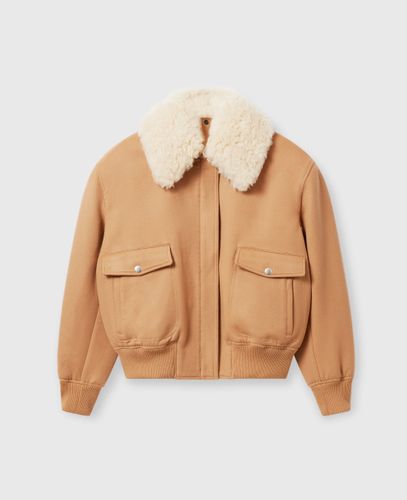 Veste bomber en peluche teddy, , , Taille: 38 - Stella McCartney - Modalova