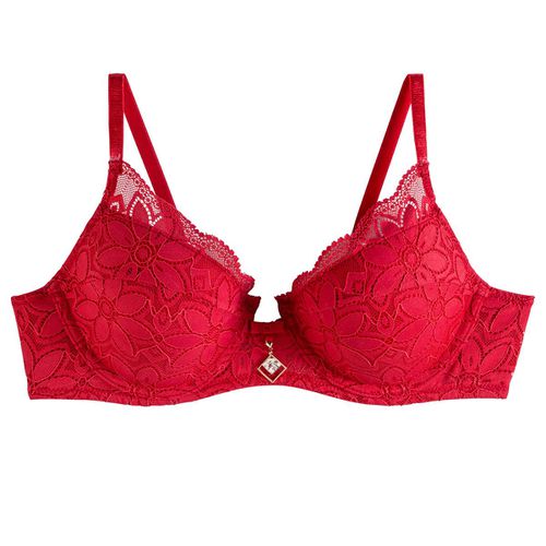 Soutien-gorge ampliforme coque moulée rouge Univers - Pomm'Poire - Modalova