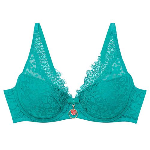 Soutien-gorge ampliforme coque moulée turquoise Royaume - Pomm'Poire - Modalova