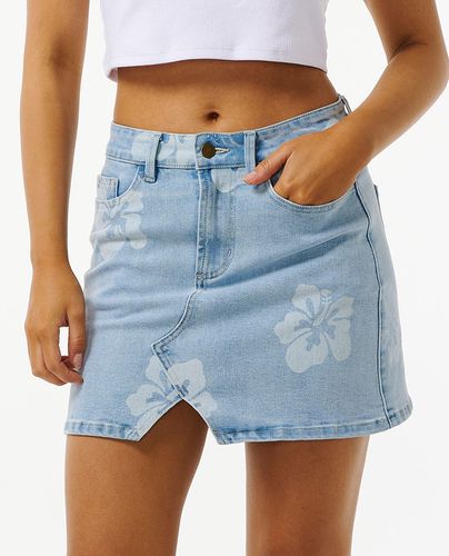 Hibiscus Heat Overdyed Denim Skirt - Rip Curl - Modalova