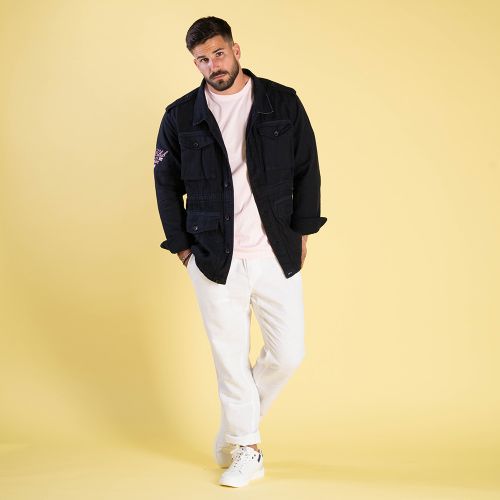 Pantalon en lin blanc cassé - Ruckfield - Modalova