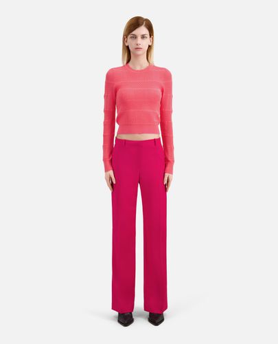 Pantalon Tailleur Rouge En Laine - The Kooples - Modalova