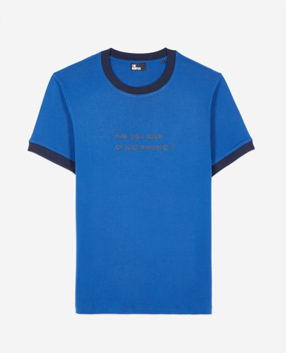 T-shirt Bleu Sérigraphie Are You Alive - The Kooples - Modalova