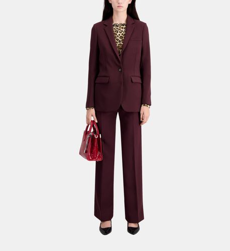 Veste Tailleur Bordeaux En Crêpe - The Kooples - Modalova