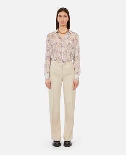 Pantalon Tailleur Écru En Lin - The Kooples - Modalova