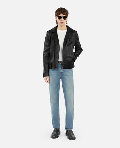 Blouson Biker En Cuir Noir - The Kooples - Modalova