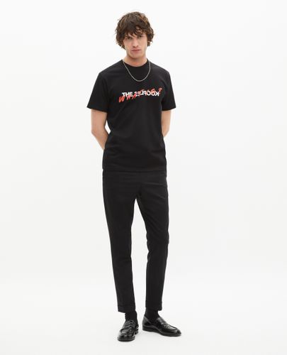 T-shirt Noir Coton Imprimé What Is - The Kooples - Modalova