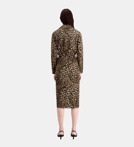 Robe Mi-longue Imprimée En Soie - The Kooples - Modalova