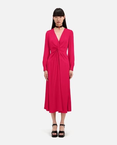 Robe Longue Rouge Avec Nœud - The Kooples - Modalova