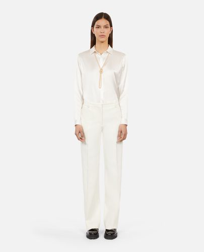 Pantalon Tailleur Écru En Crêpe - The Kooples - Modalova