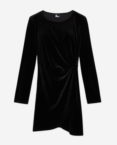 Robe Courte En Velours Noire - The Kooples - Modalova