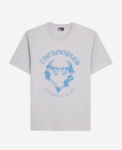 T-shirt Gris Clair Avec Sérigraphie Skull Heart - The Kooples - Modalova