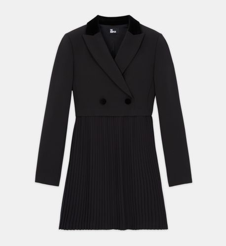 Robe Courte En Laine Noire - The Kooples - Modalova