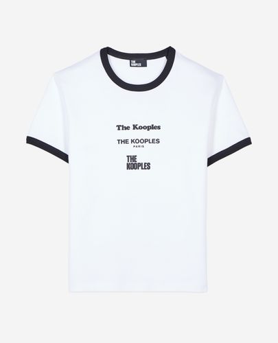 T-shirt Blanc Sérigraphie Locations - The Kooples - Modalova