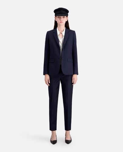 Veste De Costume Laine Bleu Marine - The Kooples - Modalova