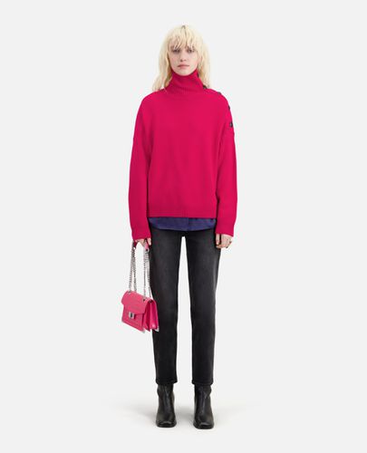 Pull Fuchsia En Laine Et Cachemire Avec Boutons - The Kooples - Modalova