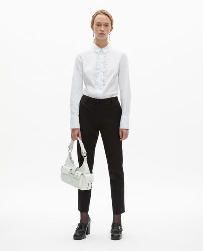 Pantalon De Costume En Laine Noir - The Kooples - Modalova