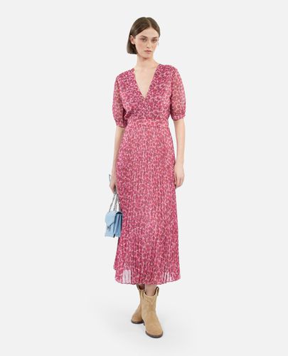 Robe Longue Plissée Imprimée - The Kooples - Modalova