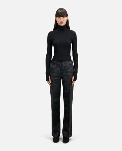 Pantalon Tailleur Noir Fleuri - The Kooples - Modalova